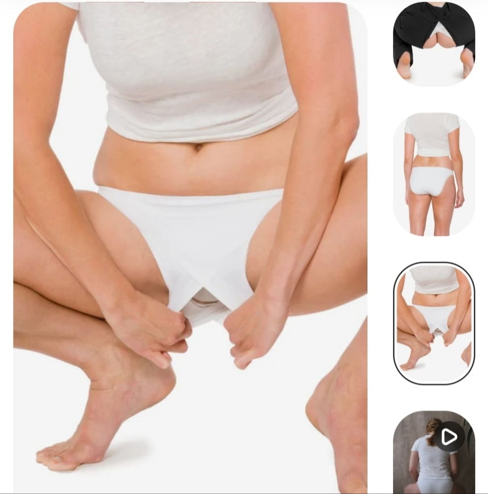 NWT Hiking ELIRA White Women's Underwear Easy Access